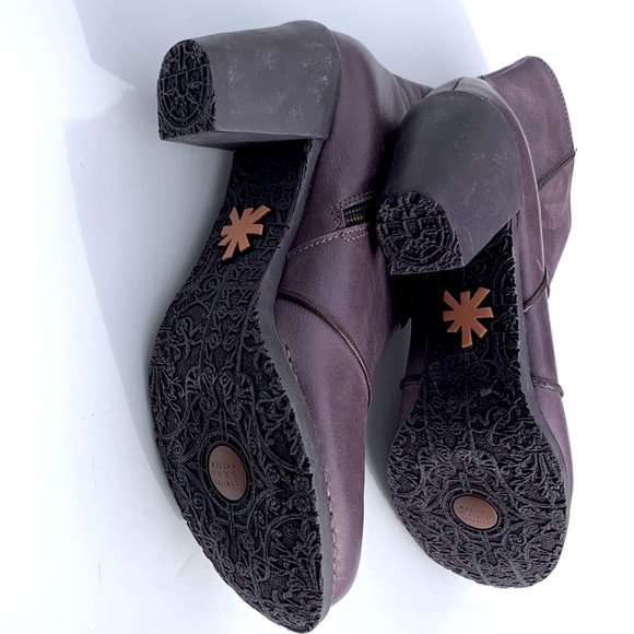 purple leather ankle boot The ART Co. - Picture 9 of 15